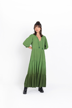 Vestido Nany Verde Degradê - loja online