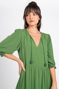 Pré Venda Vestido Nany Verde Degradê - comprar online