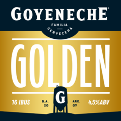 Golden 500 ml - Cervecería Goye, Familia Cervecera