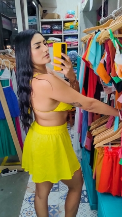 Cropped Caraíva Amarelo - comprar online