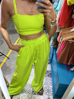 Pantalona Atalaia Verde Lima - comprar online