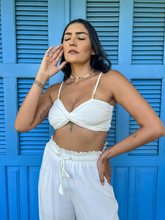 Cropped Ariel Alça Cores Lisas - comprar online