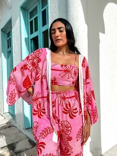 Kimono Brisa Estampa Coqueiros - comprar online