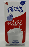 Leche entera larga vida PLENTY 1lt. CAJA DE 8 UNIDADES.