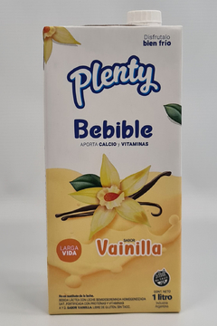 Yogurt bebible vainilla PLENTY 1lt. CAJA DE 8 UNIDADES.