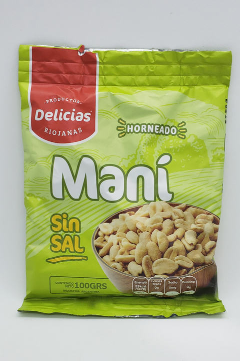 Maní sin sal DELICIAS RIOJANAS 100gr