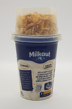 Yogurt de vainilla con cereales MILKAUT 165g - comprar online