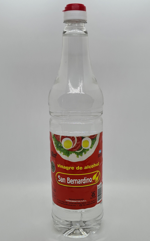 Vinagre de alcohol SAN BERNARDINO 930ml. PACK DE 6 UNIDADES.