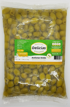 Aceitunas verdes descarazodas DELICIAS RIOJANAS 1kg
