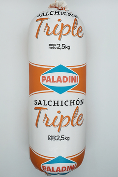 Salchichón triple PALADINI. PIEZA DE 2,5 KILOS.