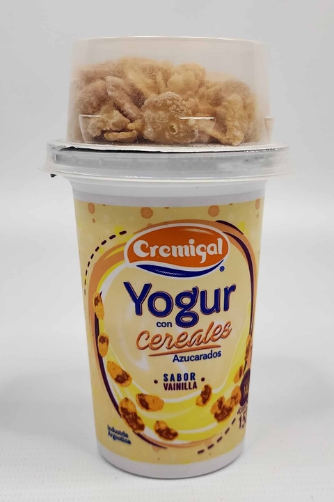 Yogurt de vainilla con cereales CREMIGAL 155gr