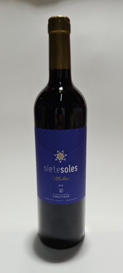 Vino tinto SIETE SOLES 750ml. CAJA DE 6 UNIDADES.