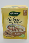 Polvo para saborizar gallina ALICANTE 7,5gr. CAJA DE 12 UNIDADES.