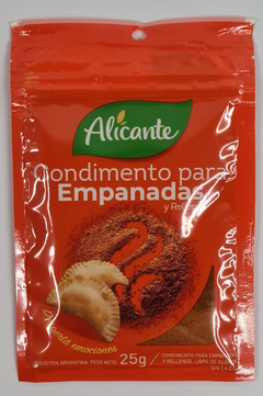 Condimento para empanadas ALICANTE 25gr. CAJA DE 5 UNIDADES.
