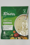 Sopa crema verduras KNORR 60gr. CAJA DE 10 UNIDADES.