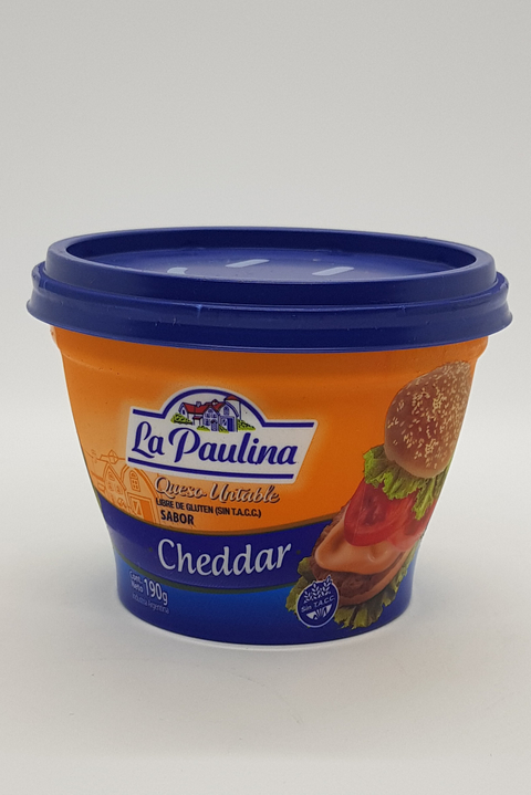 Queso untable cheddar LA PAULINA 190gr