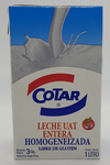 Leche larga vida entera COTAR 1lt. PACK DE 12 UNIDADES.