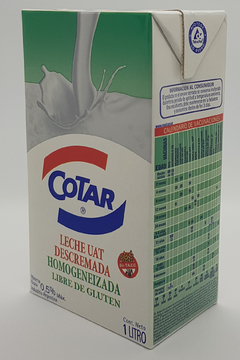 Leche larga vida descremada COTAR 1lt - WildeFood