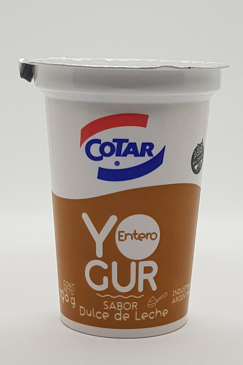 Yogurt dulce de leche COTAR 190gr