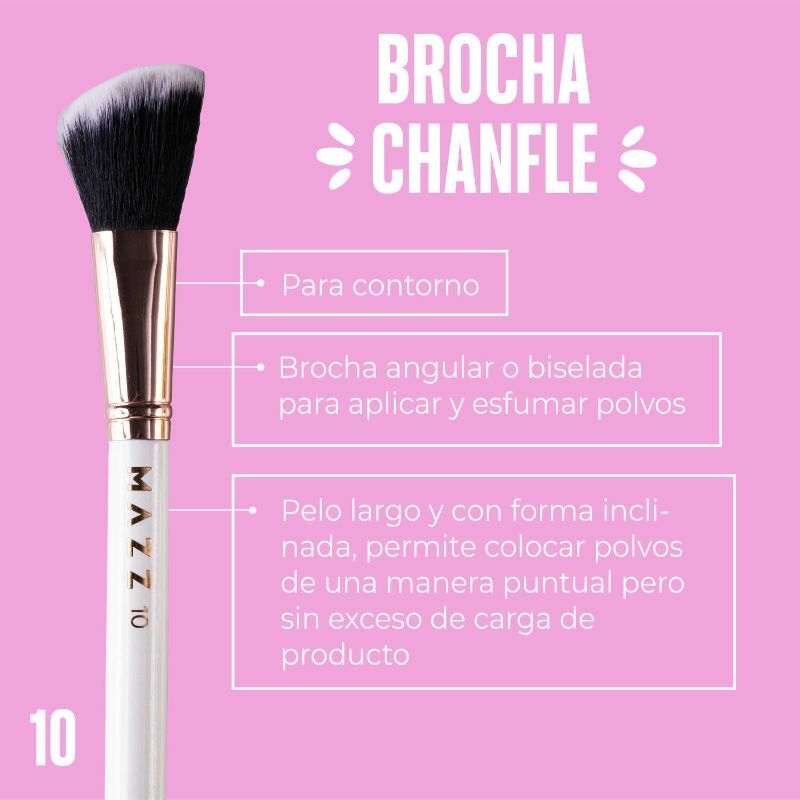 Brocha biselada para contorno sales