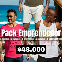 Pack 15 Prendas 5 Rem. Estampada + 5 Musc. Estampada + 5 Short Rusticos - comprar online