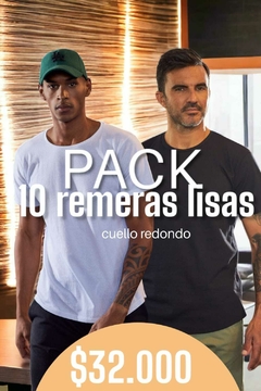 Pack 10 Remera Basica C/R