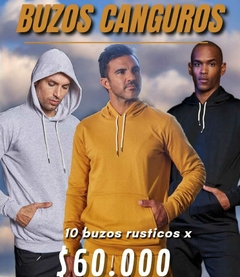 PACK 10 Buzos Rusticos c/capucha - comprar online