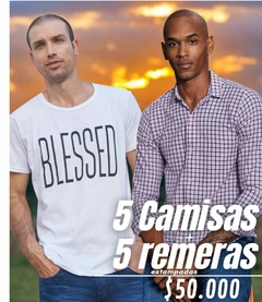 Pack 5 Camisas Surtidas + 5 Remeras Estampadas