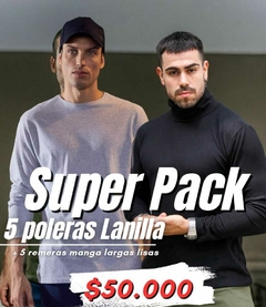 Pack 5 Polera Lanilla+ 5 Remera Lisa M/L Lisa - comprar online