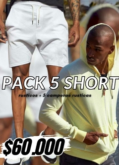 Pack 5 Short Rustico Liso + 5 Camperas Rusticos - comprar online