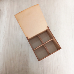 Caja de madera OrienTés con 4 divisiones - comprar online