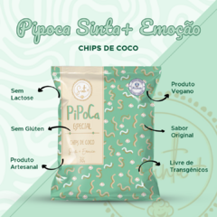 Pipoca Sinta+ Emoção | Chips de Coco 50g - Pipoca Gourmet Sinta+