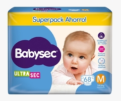 Baby Sec Ultra Sec SuperPack M x 68 unidades
