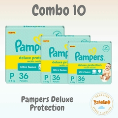 COMBO 10 Pampers Deluxe Protection Talle Pequeño x 36 unidades - comprar online