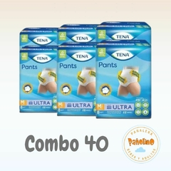 COMBO 40 TENA PANTS ULTRA TALLE M X 8 UNIDADES