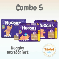 Combo 5 Huggies Ultra Confort