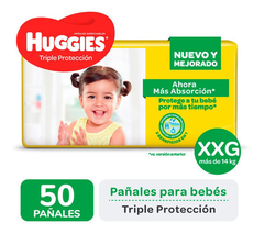 Huggies Triple Proteccion talle XXG x 50 unidades - comprar online