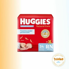 Huggies Natural Care Recien Nacido x 34 unidades unisex. Hasta 4 kg. - comprar online