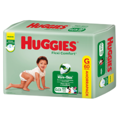 Huggies Xtra-flex talle G x 60 unidades