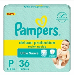 Pampers Deluxe Protection Talle P x 36 unidades (Nueva Presentacion, Ex Premium Care)