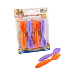 Innovation 6 tenedores y 6 cucharas coloridas