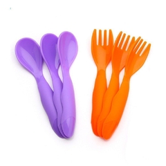 Innovation 6 tenedores y 6 cucharas coloridas - comprar online