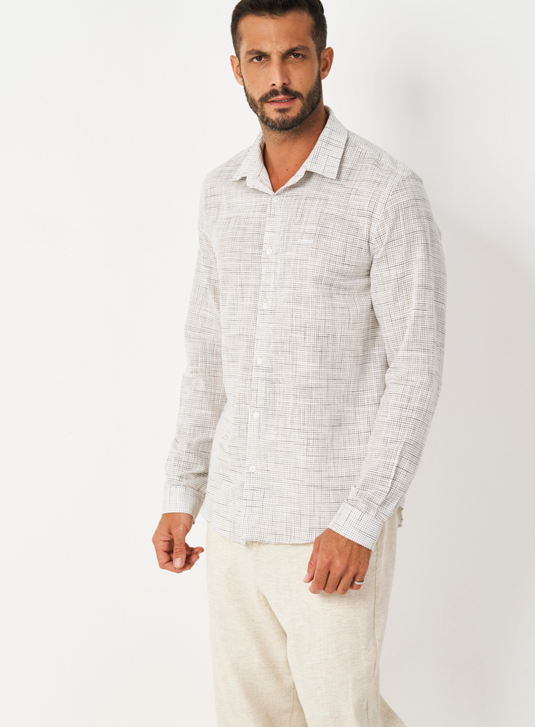 Camisa Xadrez Relax Manga Longa