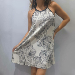 VESTIDO LINO - FLORES - Chula