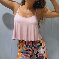 MUSCULOSA VUELO - ROSA - tienda online