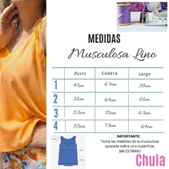 Imagen de MUSCULOSA LINO - NEGRA