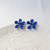 Aros Flor - Azul - comprar online