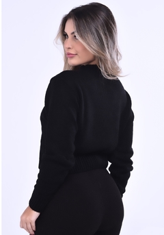 Blusa Cropped Mousse Fiorela - moda feminina, o look perfeito - femininabelles