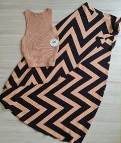 Saia Envelope Zig Zag - moda feminina, o look perfeito - femininabelles