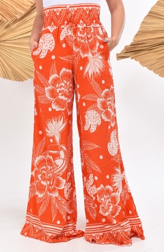 Calça Pantalona Floral